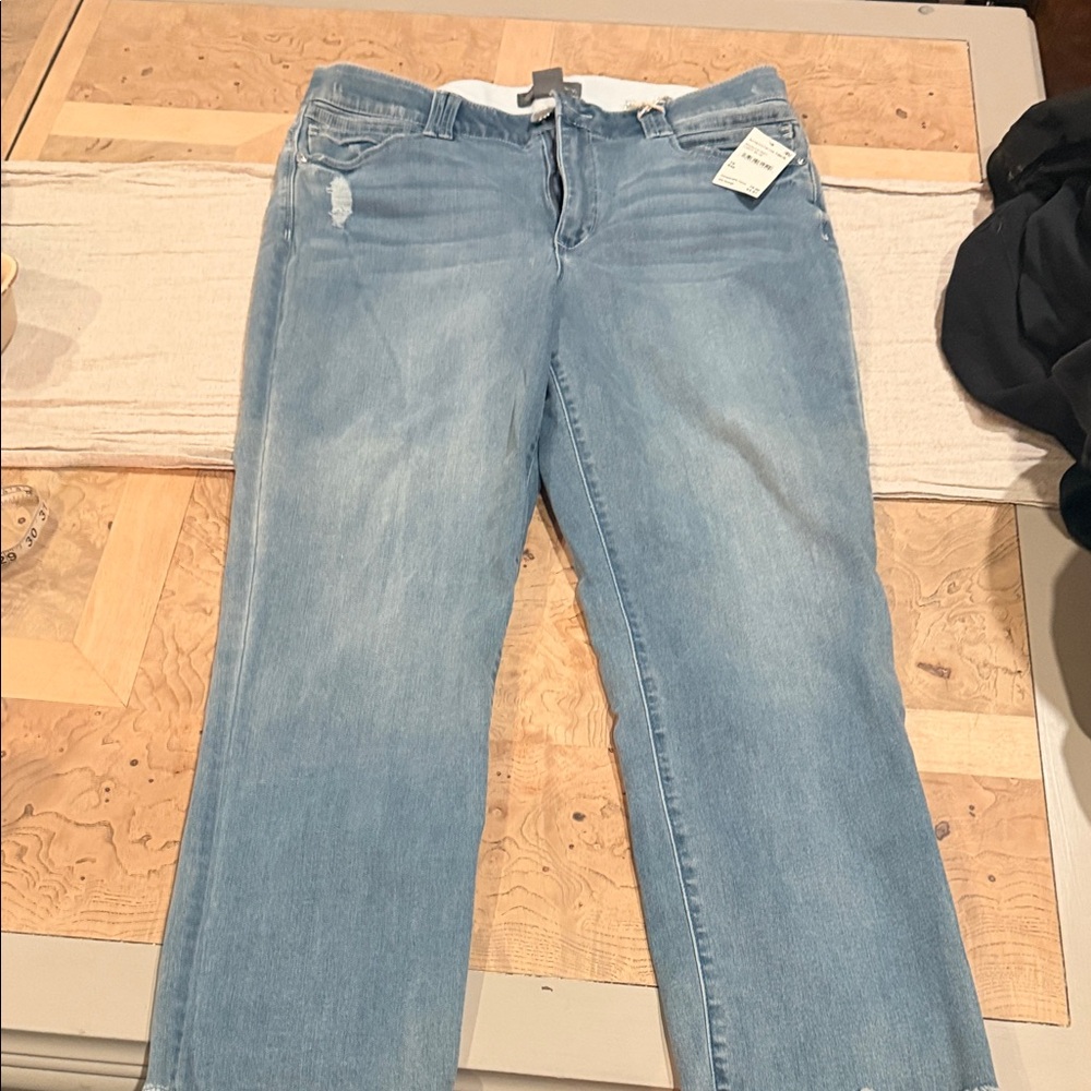 Democracy Light Wash Straight Leg Jeans